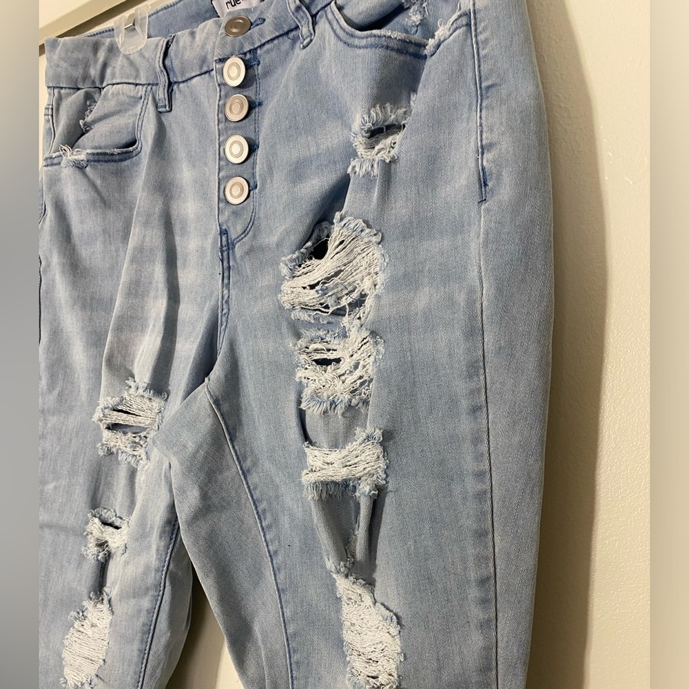 Rue21 Size 16 High Rise Light Blue Skinny Jeans - Picture 2 of 6